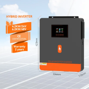 Emissions and Stack Hybrid Solar Inverter Pure Sine Wave For LiFeP04 Battery