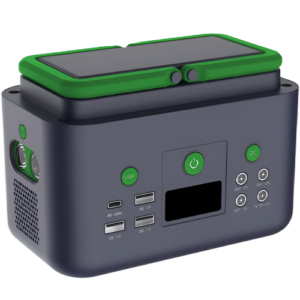 Portable Power Generator Charging Station with Solar Panel - Emissions and Stack