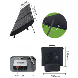 100 W/200 W Portable Foldable Solar Panel with Conversion Rate Up-to 22.5 % - Emissions and Stack