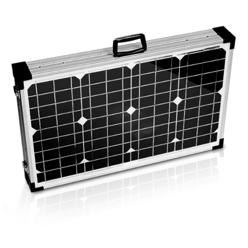 80 W Portable Folding Solar Panel With Standing Support - Emissions and Stack - Image 2