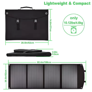 100 W Mono Foldable Solar Panel With Waterproof Capabilities - Emissions and Stack
