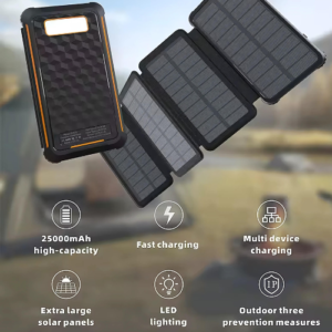2500 mAh Folding Solar Panels Portable Solar with Extra-Large Solar Panels - Emissions and Stack