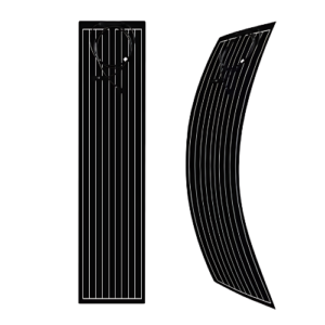 Custom Mono Full Black Thin Film Flexible Solar Panels with 17% Efficiency - Emissions and Stack