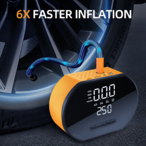 Digital Tire Inflator LCD and Power Bank - Emissions and Stack
